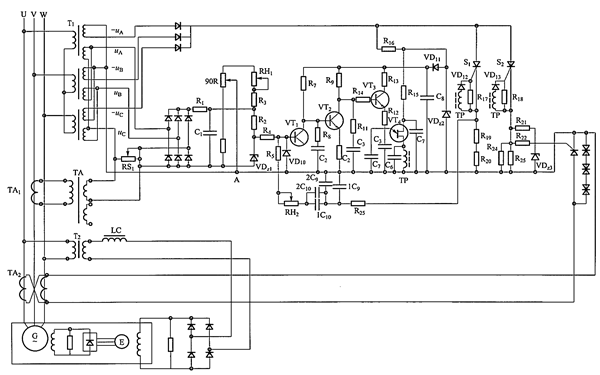 一種實(shí)用的發(fā)電機(jī)無刷勵(lì)磁系統(tǒng)原理圖.png