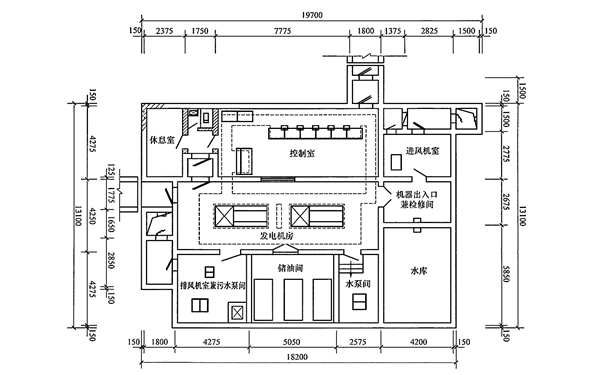 發(fā)電機(jī)房與控制室平行布置電站.png