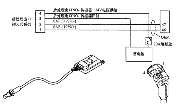 發(fā)電機(jī)后處理出口氮氧化物傳感器電路.png