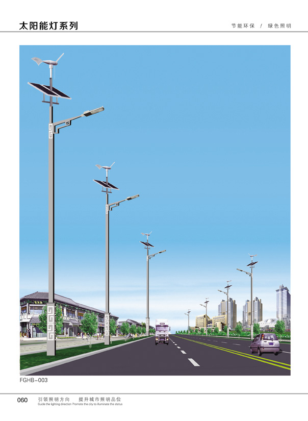 6米太陽能風光互補路燈